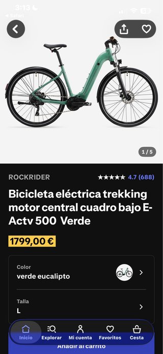 Rockrider E-ACTV 500 Bicicleta Eléctrica Trek
