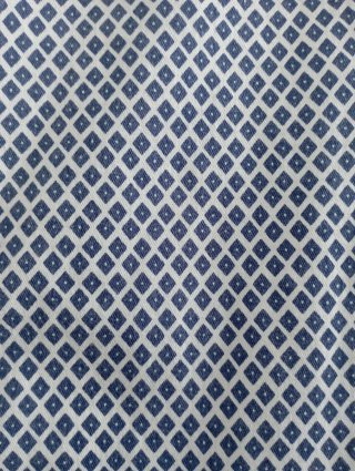 Pantalón pitillo rombos azul y blanco