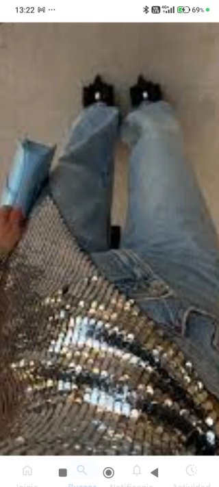 Top lentejuelas Zara Talla M