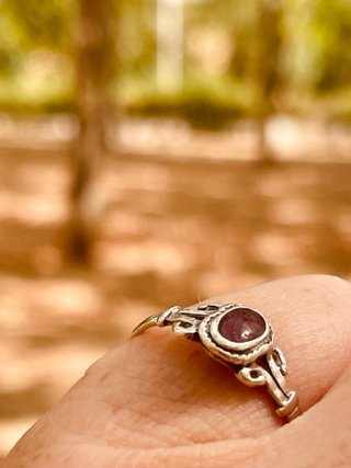 Anillo Plata con Granate