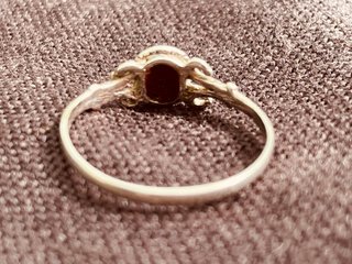 Anillo Plata con Granate