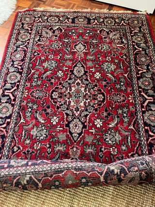 Tappeto Persiano Antico Lana Rosso195x135