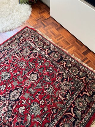Tappeto Persiano Antico Lana Rosso195x135