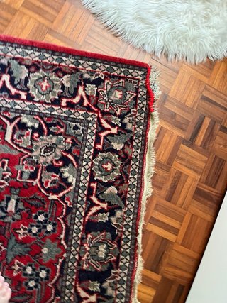 Tappeto Persiano Antico Lana Rosso195x135
