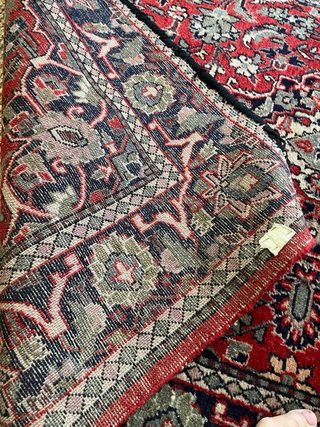 Tappeto Persiano Antico Lana Rosso195x135
