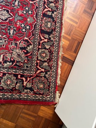 Tappeto Persiano Antico Lana Rosso195x135