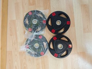 4 discos 2,5kg para barra 30mm
