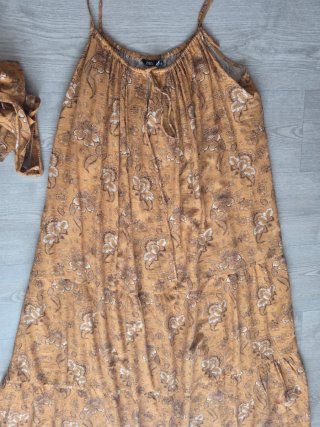 Vestido Zara Naranja Talla L