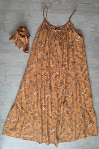 Vestido Zara Naranja Talla L