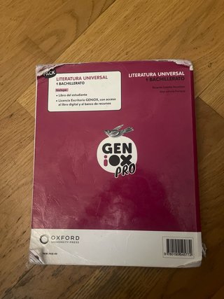 Literatura Universal 1º Bachillerato. Libro del...