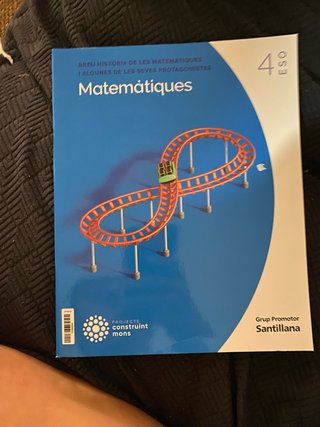 Cuaderno de Matemáticas 4º ESO Santillana en buen