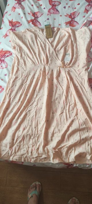 Camisón maternidad rosa