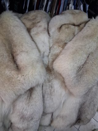 Pelliccia volpe bianca donna taglia unica