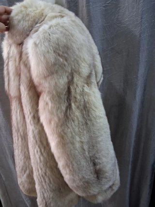 Pelliccia volpe bianca donna taglia unica