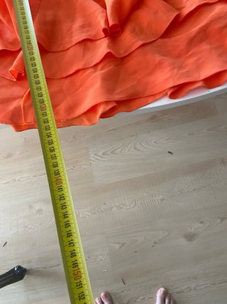 201.-Vestido Sevillana Naranja Talla Única