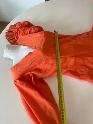 201.-Vestido Sevillana Naranja Talla Única