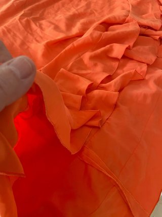 201.-Vestido Sevillana Naranja Talla Única