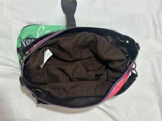 Borsa a spalla Desigual canvas multicolore