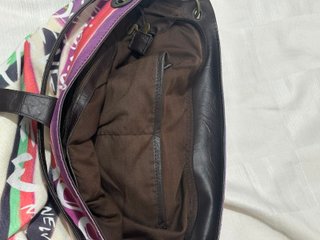 Borsa a spalla Desigual canvas multicolore