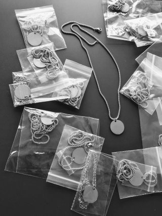 Lote16 Colgantes Círculo Personalizables,y cadenas