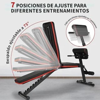 Banco de Pesas Ajustable y Plegable