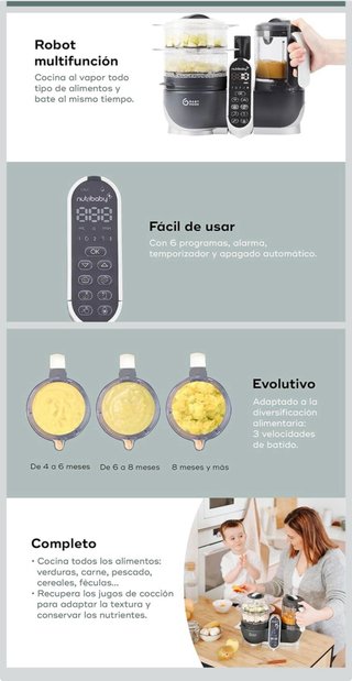 Babymoov Nutribaby+ Robot Multifunción 6 en 1
