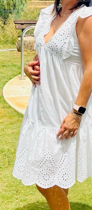 Vestido blanco corto