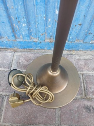 Lampada da Terra Vintage in Metallo Dorato 640513971