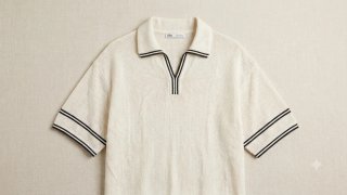Polo Zara Blanco Rayas Negras