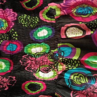 Falda larga estampada multicolor