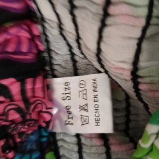 Falda larga estampada multicolor