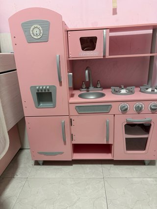 Cocina de Juguete Vintage Rosa .