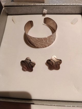 Conjunto Joyas Pulsera y Pendientes Estrella