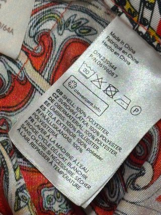 Gonna Asimmetrica H&M fantasia foulard tg XS