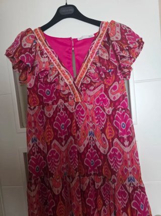 Vestido maxi estampado