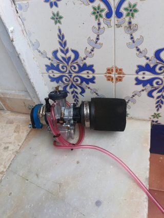 Carburador con filtro de aire pitbike