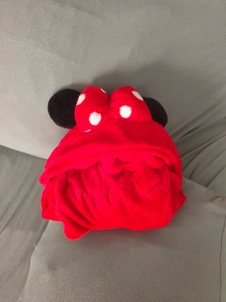 Bata Minnie Mouse Roja Talla 7/8 años