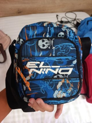 Bandolera El Niño Azul y Multicolor