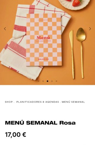 Planificador de Comidas Menú Balamoda