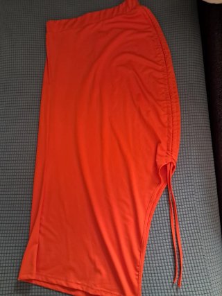 Conjunto SHEIN Top y Falda Naranja Talla Única
