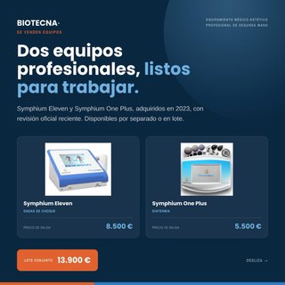 Biotecna Symphium Eleven y One Plus