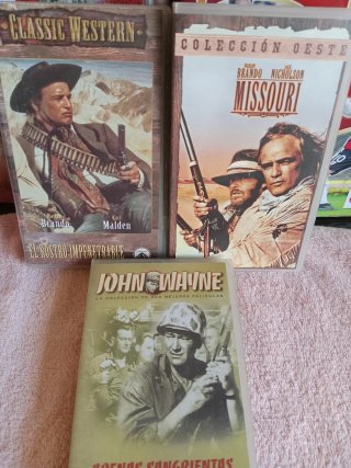 3 Películas VHS Western (Español)
