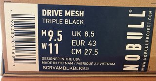 Zapatillas NOBULL DRIVE MESH Negras