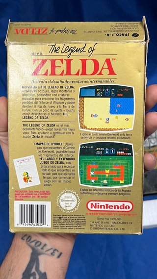 The Legend of Zelda NES (Español) original en caja