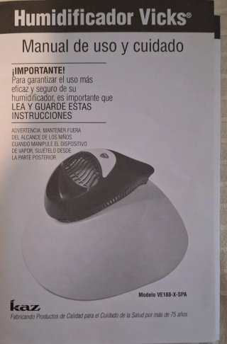 Humidificador Vicks Vaporizador