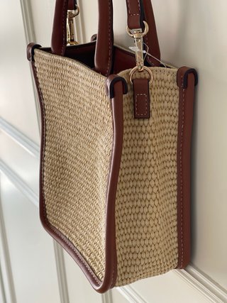 Bolso H&M rafia trenzado
