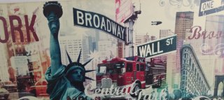 Cuadro Lienzo Nueva York 100x35cm