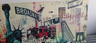 Cuadro Lienzo Nueva York 100x35cm