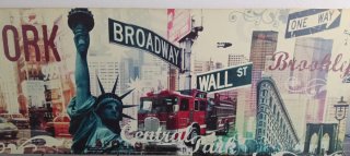 Cuadro Lienzo Nueva York 100x35cm