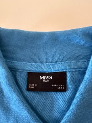 2 Polos Hombre Mango Azul y Amarillo